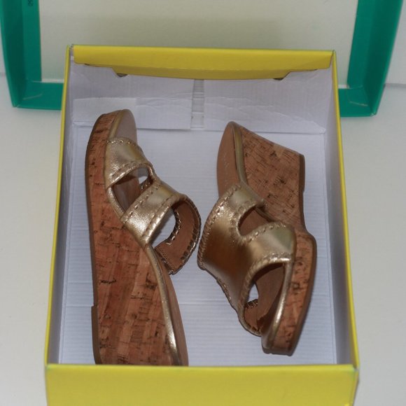 Jack Rogers Platinum Sloane Mid Wedge - Picture 2 of 4